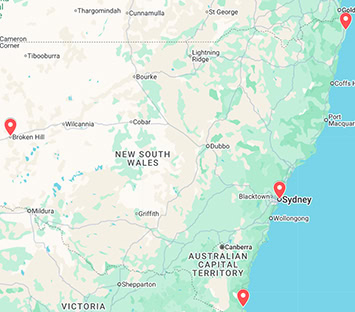 Local, District and Supreme Courts across NSW